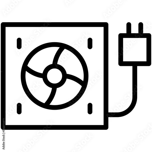 fan line icon