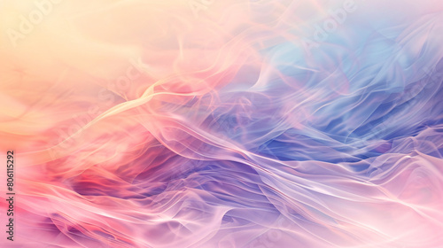 Abstract background with smooth gradient color blends. Soft transitions and subtle blur effect for a gentle and calm aesthetic. Gradient color blends for abstract art. Smooth transitions and soft hues