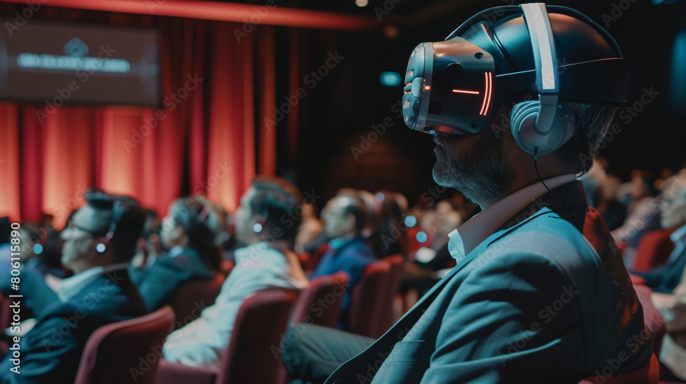 A tech conference focusing on the future of work, with speakers discussing AI impact and workforce automation trends A tech conference focusing on the future of work, with speakers discussing AI impact and workforce automation trends