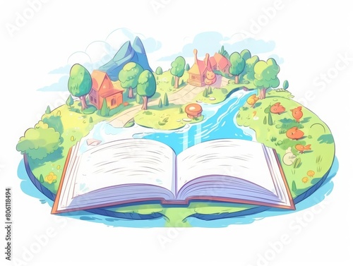 fairy tale book, classic fairy tale illustration