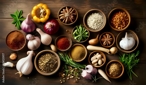 herbs, spices and vegetables 
