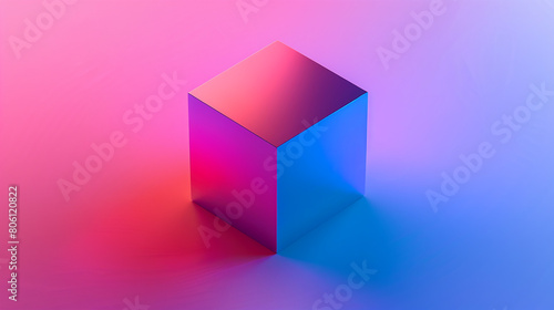 Abstract colorful 3d square box Modern Background.