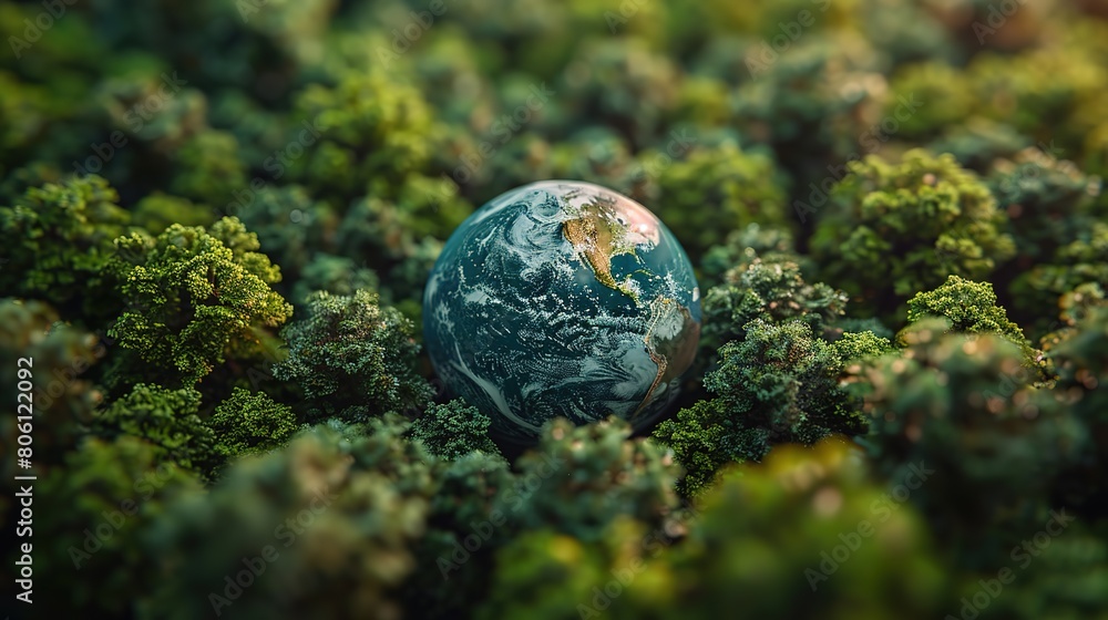 Aerial top view green forest with earth, Green planet in your hands, Save Earth, Texture of forest view from above ecosystem and healthy environment, earth day, Generative Ai Aerial top view green forest with earth, Green planet in your hands, Save Earth, Texture of forest view from above ecosystem and healthy environment, earth day, Generative Ai