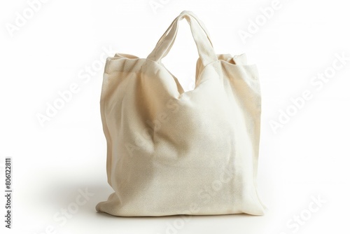Pristine blue tote bag on a neutral background, symbolizing eco-friendly fashion.. Beautiful simple AI generated image in 4K, unique.