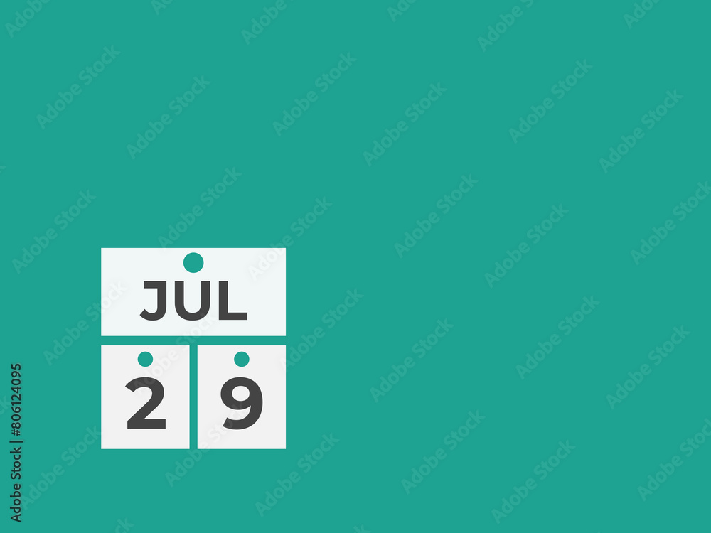 july 29 calendar reminder. 29 july daily calendar icon template. Calendar 29 july icon Design template. Vector illustration
july 29 calendar reminder. 29 july daily calendar icon template. Calendar 29 july icon Design template. Vector illustration