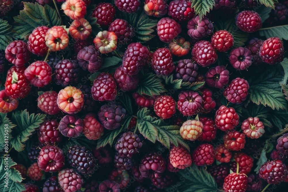 Pattern of raspberry on dark rock background. Flat lay summer berries - red raspberries. Creative minimalism. Frony view. Beautiful simple AI generated image in 4K, unique. Pattern of raspberry on dark rock background. Flat lay summer berries - red raspberries. Creative minimalism. Frony view. Beautiful simple AI generated image in 4K, unique.