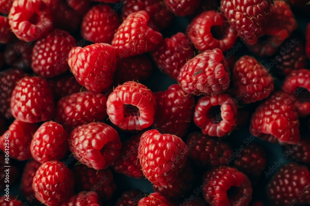 close-up of raspberries in drops of water. Created by AI.. Beautiful simple AI generated image in 4K, unique. close-up of raspberries in drops of water. Created by AI.. Beautiful simple AI generated image in 4K, unique.
