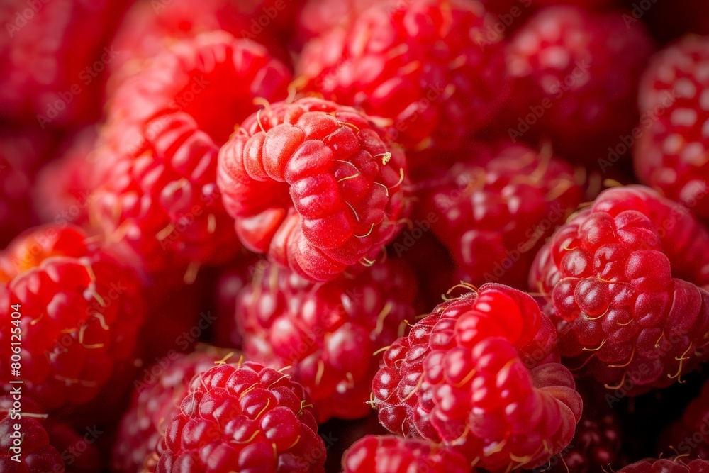 Pattern of raspberry on dark rock background. Flat lay summer berries - red raspberries. Creative minimalism. Frony view. Beautiful simple AI generated image in 4K, unique. Pattern of raspberry on dark rock background. Flat lay summer berries - red raspberries. Creative minimalism. Frony view. Beautiful simple AI generated image in 4K, unique.