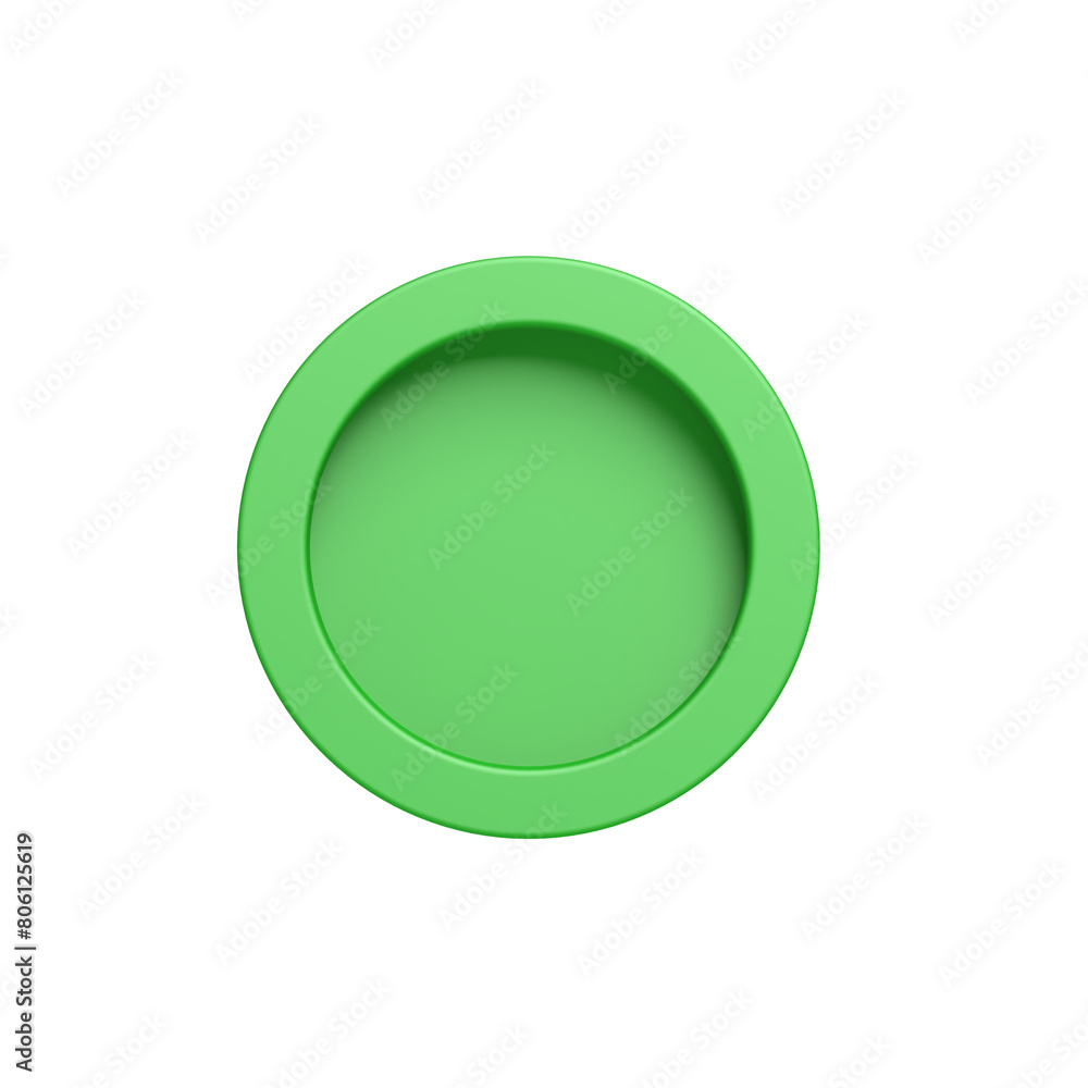 Green checkbox. Isolated. Transparent background. Circle. 3d illustration. Green checkbox. Isolated. Transparent background. Circle. 3d illustration.