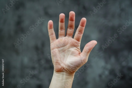 Well-groomed woman's hands and peach flowers on pink background. Beautiful simple AI generated image in 4K, unique.