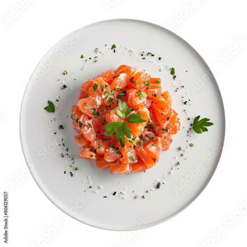 Plate of Salmon Tartare Iso...