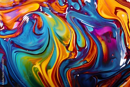 Colorful abstract liquid wallpaper design