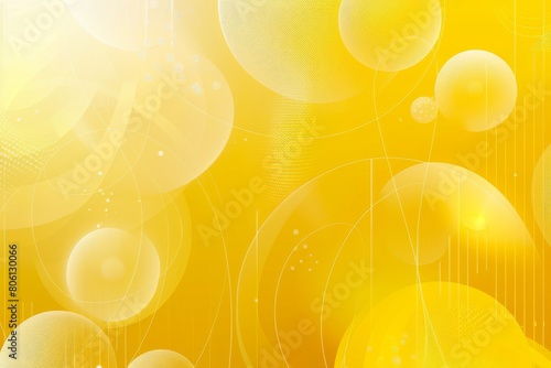 Abstract background vector illustration. yellow gradient background with line and circle shape