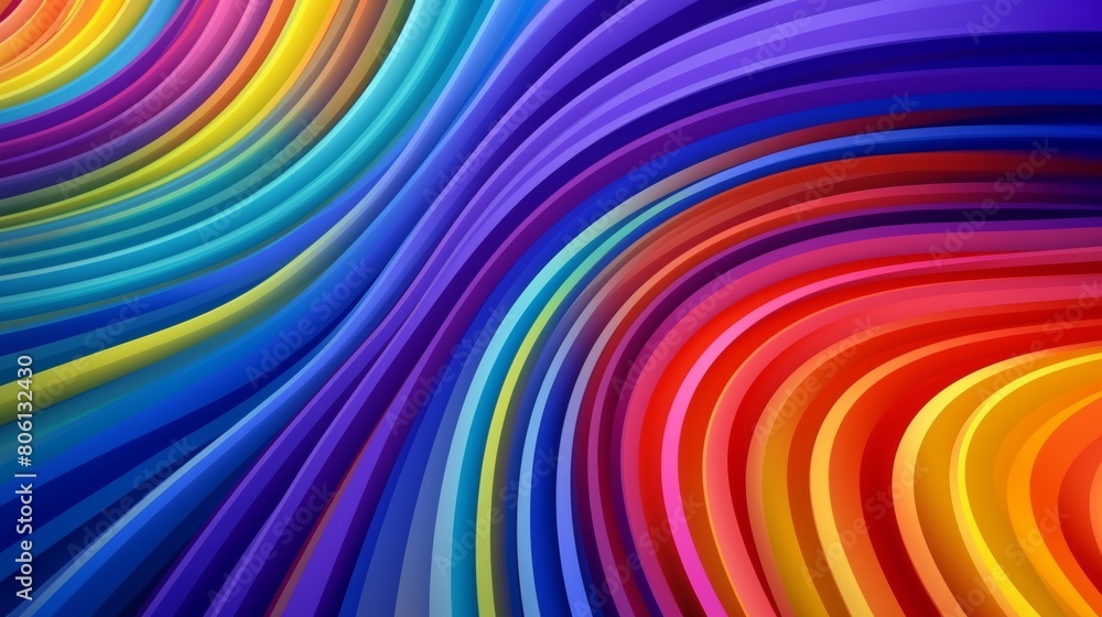 Abstract rainbow background with rounded stripes Abstract rainbow background with rounded stripes