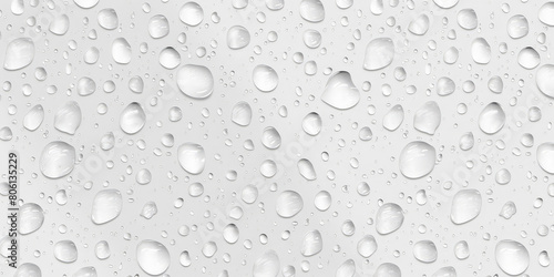 Wallpaper Mural Water droplets on a white background. water drop texture on white	background
 Torontodigital.ca