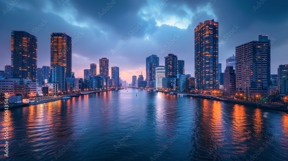 Fototapeta premium 都会の高級レジデンス