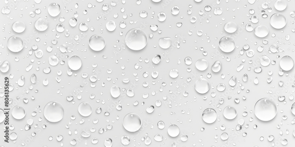 Water droplets on a white background. water drop texture on white background
Water droplets on a white background. water drop texture on white background