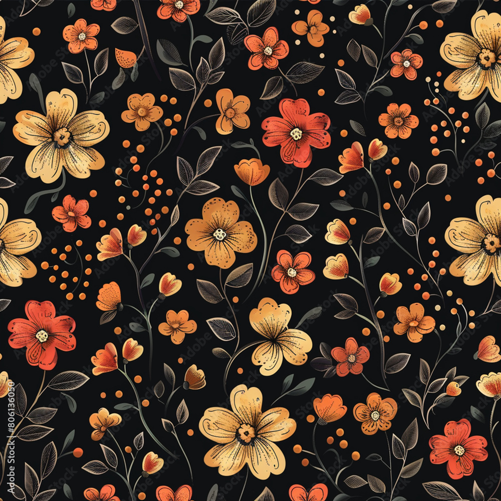seamless floral pattern seamless floral pattern