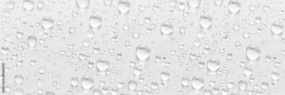 Water droplets on a white background. water drop texture on white background
Water droplets on a white background. water drop texture on white background