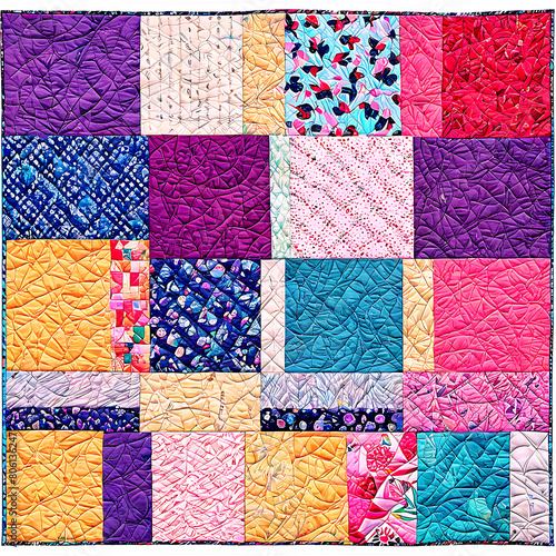 A collection of hand-made quilts Transparent Background Images  © Hans
