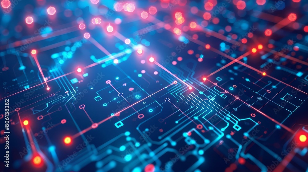 An abstract information technology background featuring network business infographics, ideal for depicting complex data and connections An abstract information technology background featuring network business infographics, ideal for depicting complex data and connections