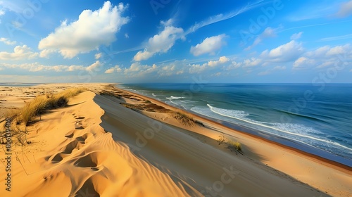 a beautiful view of Dune beach panorama.