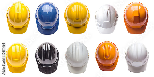 Safety Helmets Construction Protective Gear Colors photo