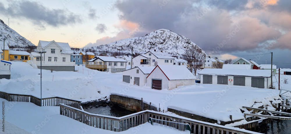 village Mefjordvær at the isle of Senja