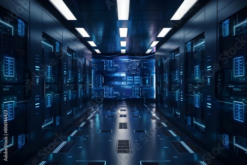 data center server  room mainframe computer cloud computing colocation facility photo