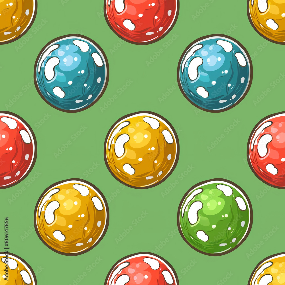 Gumball Pattern Graphic, Seamless Pattern Gumball Pattern Graphic, Seamless Pattern