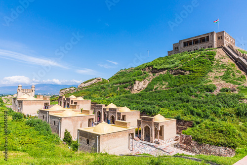 Gissar fortress (Shodmona fortress), one of the most famous defensive cultural and historical monuments near Dushanbe, Tajikistan  photo