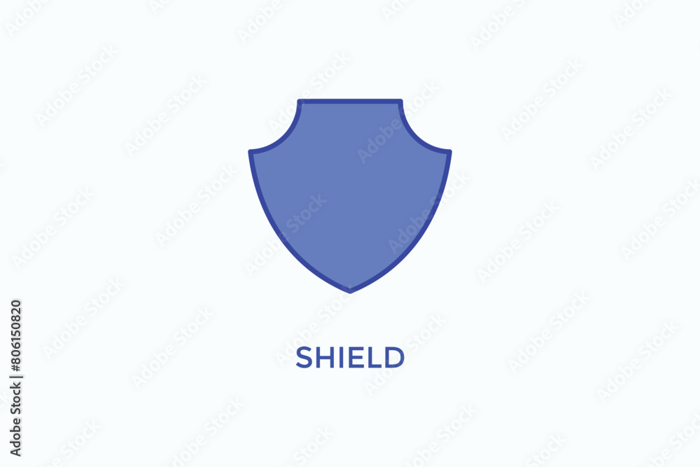 Shield Vector Icon Or Logo Sign Symbol Illustration Shield Vector Icon Or Logo Sign Symbol Illustration