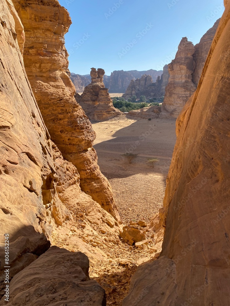 Alula Saudi Arabia, rocks in the desert