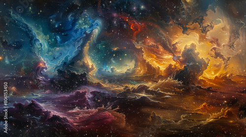 Wallpaper Mural Enigmatic Cosmos Exploring the Depths of Cosmology Torontodigital.ca