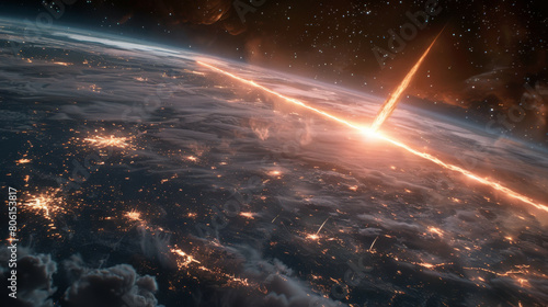 Wallpaper Mural Galactic Collision Celestial Convergence Torontodigital.ca