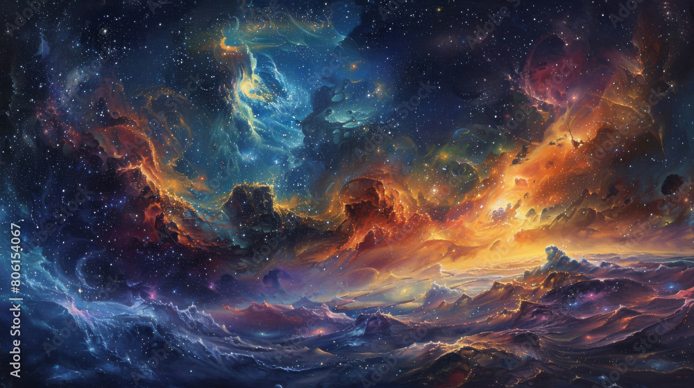 Fototapeta premium Grand Finale The Culmination of Cosmology