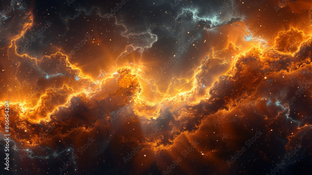 Obraz premium Starry Cosmos Celestial Nebulae