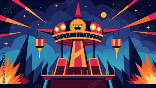 The ride features flashing lights and intense visuals making it difficult for riders to keep track of whats coming next much like the overwhelming and.