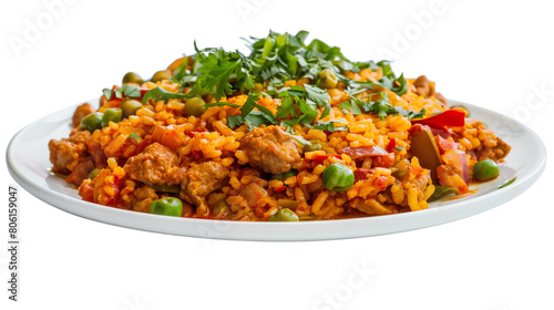 Healthy indian food dish. Keema isolated on a white background