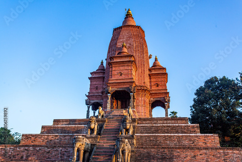 Shilu Mahadev Temple or Phasi Dega temple at Bhaktapur Durbar Square, Nepal. Silu Mahadev is tallest temple of Bhaktapur durbar square. Phasi Dega reconstructed after 2015 earthquake photo