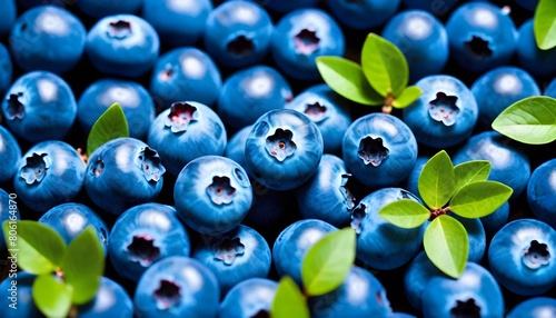 Blueberry background create with ai