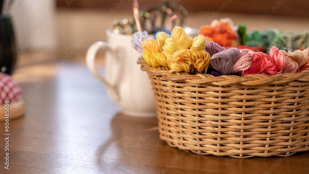 Embroidery Flosses and Craft Accessories: Organized Crafting Essentials Embroidery Flosses and Craft Accessories: Organized Crafting Essentials