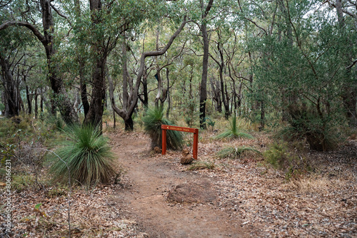 The northern terminus of the Bibbulmun Track hiking trail in Perth, Western Australia