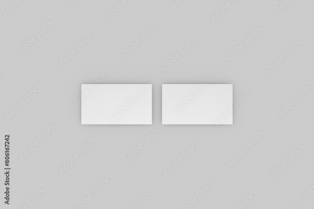 Business card mockup isolated 3d rendering Business card mockup isolated 3d rendering
