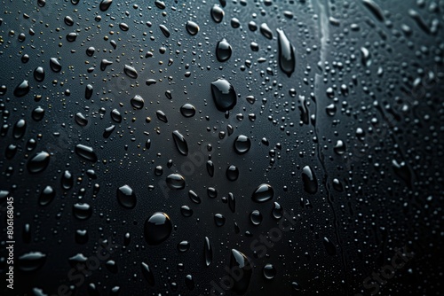 Wallpaper Mural Water droplets on black background. Torontodigital.ca