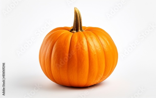 Original Pumpkin on White Background