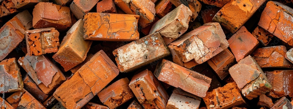 beaten red brick selective focus beaten red brick selective focus