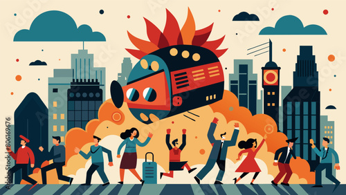 Even in the bustling city the anxiety amplifier was a force to be reckoned with as its immense presence and deafening sound waves caused chaos and.