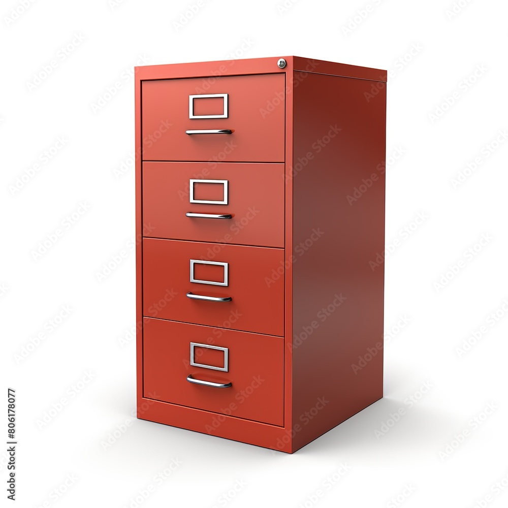Filing cabinet brickred Filing cabinet brickred