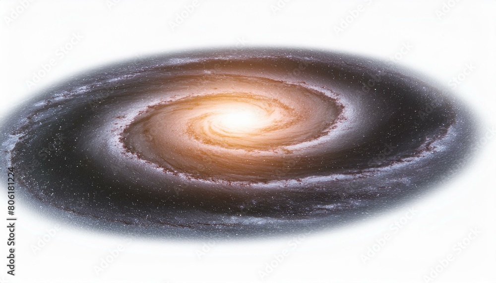  A galaxy isolated on space